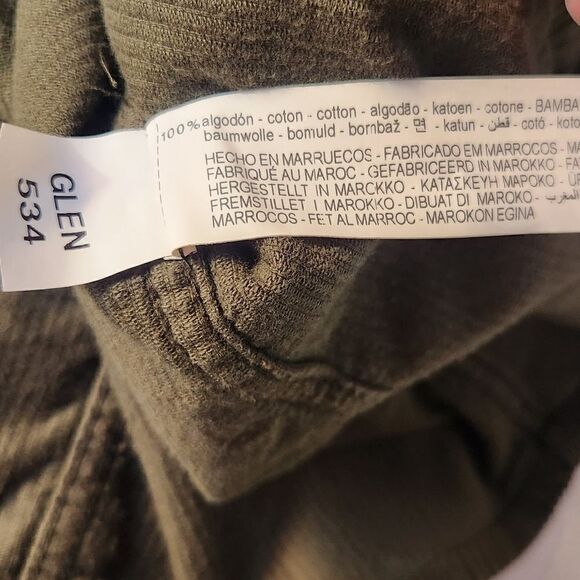 Zara Corduroy Button Down Green Jacket Size Medium - Picture 6 of 12